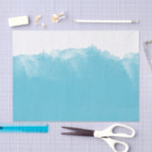 Papier Mousseline Aquarelle blanche Aqua Ombre (Artisanat)