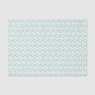 Papier Mousseline Aquarelle bleu bleu Motif de gouttes d'eau