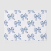 Papier Mousseline Aquarelle Bleu Chinoiserie (Recto)
