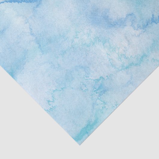 Papier Mousseline Aquarelle bleu clair (Détail)