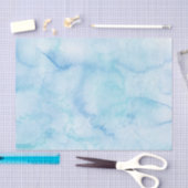 Papier Mousseline Aquarelle bleu clair (Artisanat)