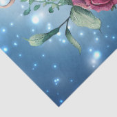 Papier Mousseline Aquarelle bleu d'hiver Découpage de la cage d'oise (Détail)