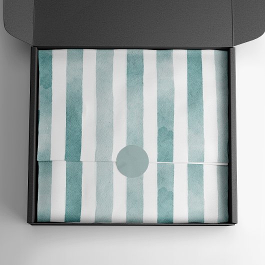 Papier Mousseline Aquarelle bleu rayures nautiques. Lignes Abstraite