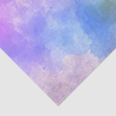 Papier Mousseline Aquarelle bleu rose violet 15X20 Découpage (Détail)