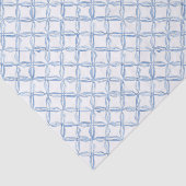 Papier Mousseline Aquarelle bleu treillis (Détail)