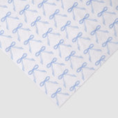 Papier Mousseline Aquarelle bleue Bow (Détail)