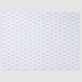 Papier Mousseline Aquarelle bleue Bow (Recto)