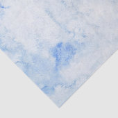 Papier Mousseline Aquarelle Bleue Élégante (Détail)