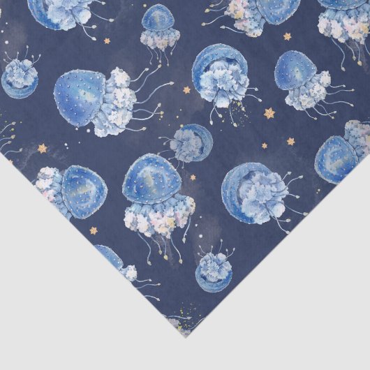 Papier Mousseline Aquarelle bleue Jellis (Détail)