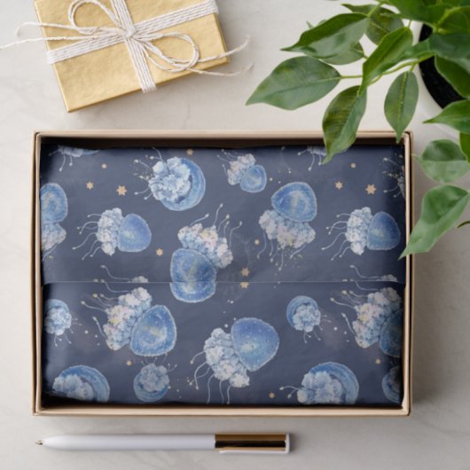 Papier Mousseline Aquarelle bleue Jellis (Cadeau)