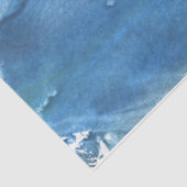 Papier Mousseline Aquarelle bleue saturée (Détail)