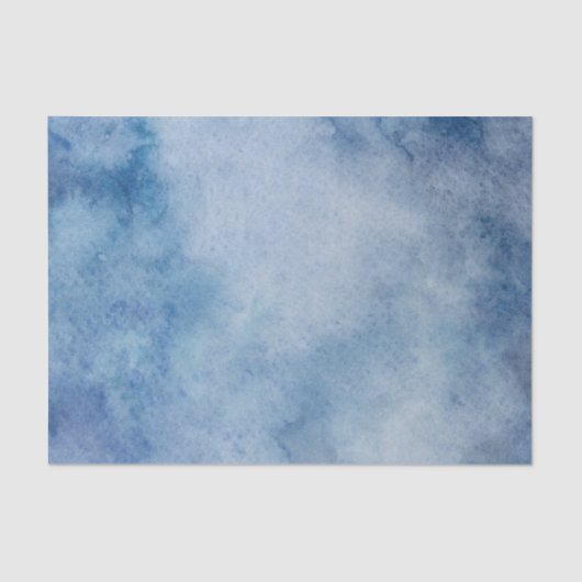 Papier Mousseline Aquarelle bleue Texture (Recto)