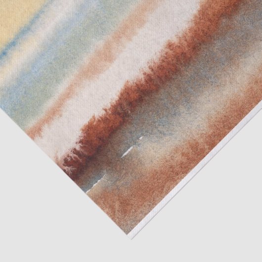Papier Mousseline Aquarelle Boho Abstrait  (Détail)