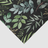 Papier Mousseline Aquarelle Botanique Verdure feuille  (Détail)