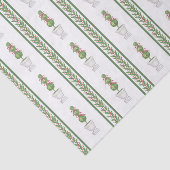 Papier Mousseline Aquarelle Bourgogne Topio et Noël saint (Détail)