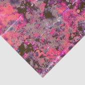 Papier Mousseline Aquarelle brique noir rose Paint Splash Abstrait (Détail)