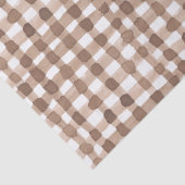 Papier Mousseline Aquarelle Brown En vichy plaid tendance (Détail)