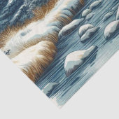 Papier Mousseline Aquarelle Bull Elk par Stream Tissu Papier (Détail)