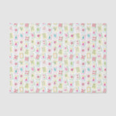 Papier Mousseline Aquarelle Carreaux de Mahjong brillants (Recto)