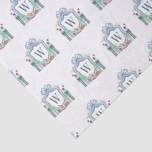 Papier Mousseline Aquarelle Casse-monogramme Noël (Détail)