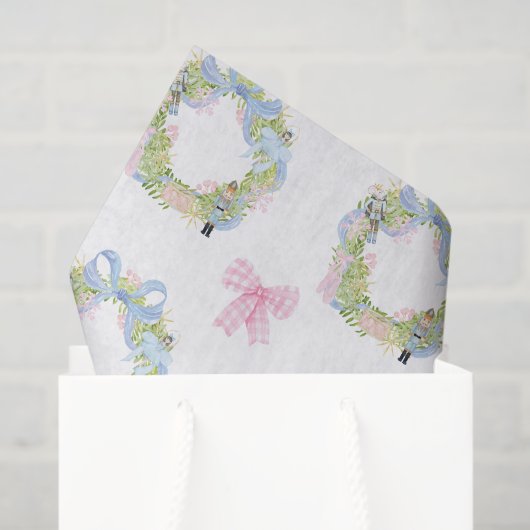 Papier Mousseline Aquarelle Casse-noisette fil de Noël (Sac cadeau)