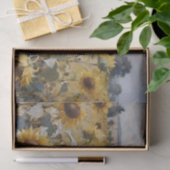 Papier Mousseline Aquarelle Champ de Découpage des tournesols (Cadeau)