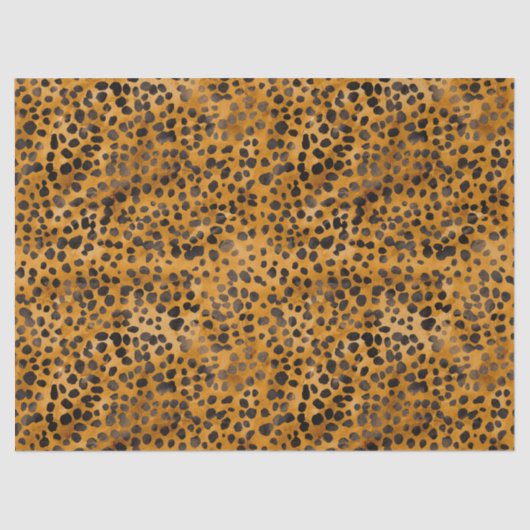 Papier Mousseline Aquarelle Cheetah Print (Recto)