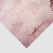 Papier Mousseline Aquarelle chic bordeaux et blush rose français (Détail)