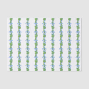 Papier Mousseline Aquarelle Chinoiserie Bow Garland Noël