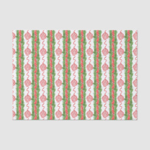 Papier Mousseline Aquarelle Chinoiserie Bow Garland Noël