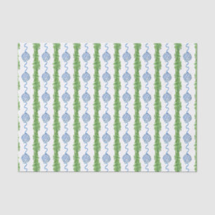 Papier Mousseline Aquarelle Chinoiserie Ornement Garland Noël