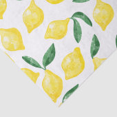 Papier Mousseline Aquarelle Citron Motif (Détail)