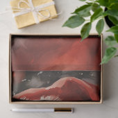 Papier Mousseline Aquarelle classique Père Noël souriant casquette r (Cadeau)