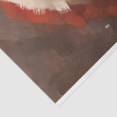 Papier Mousseline Aquarelle classique Père Noël souriant casquette r (Détail)