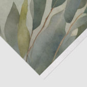 Papier Mousseline Aquarelle Cockatiel Eucalyptus Arbre Découpage (Détail)