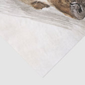 Papier Mousseline Aquarelle Cocker Spaniel Chien (Détail)