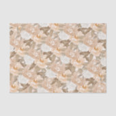 Papier Mousseline Aquarelle Collage floral d'automne (Recto)