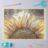 Papier Mousseline Aquarelle Collection de tournesols de luxe (Artisanat)
