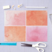Papier Mousseline aquarelle colorée (Artisanat)