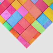 Papier Mousseline Aquarelle colorée Abstraite moderne Artiste amusan (Détail)