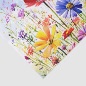 Papier Mousseline Aquarelle colorée Fleur sauvage Meadow (Détail)