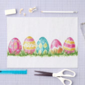 Papier Mousseline Aquarelle colorée OEufs de Pâques (Artisanat)