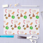 Papier Mousseline Aquarelle Cookies de Noël (Artisanat)