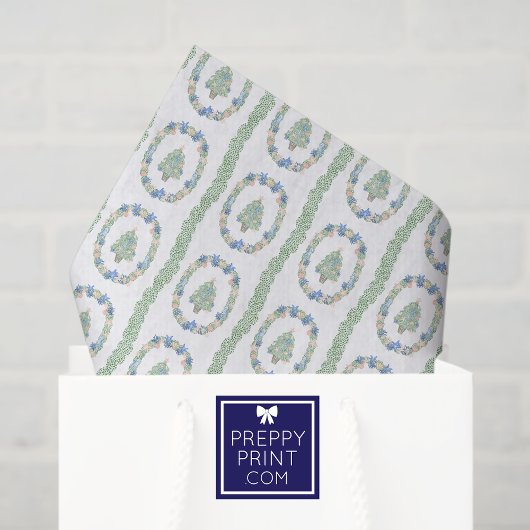 Papier Mousseline Aquarelle Côtière Bord de mer Noël Arbres