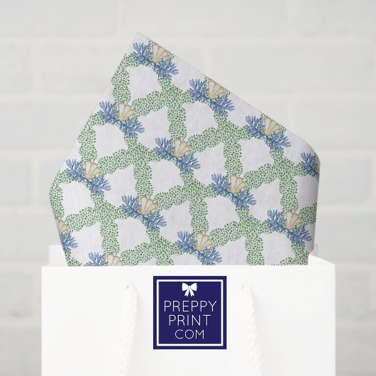 Papier Mousseline Aquarelle Côtière Mer Jardin de Noël