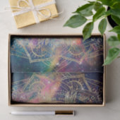 Papier Mousseline Aquarelle couleur Mandala or élégant Nebula (Cadeau)