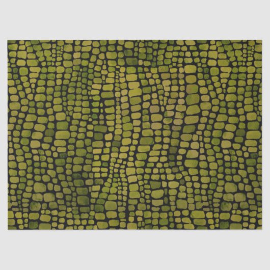 Papier Mousseline Aquarelle Crocodile Imprimer (Recto)