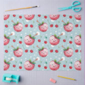 Papier Mousseline Aquarelle Cute Cerise Découpage Art (Artisanat)