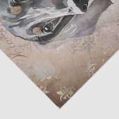 Papier Mousseline Aquarelle Dachshund Chien (Détail)