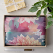 Papier Mousseline Aquarelle Dahlia été (Cadeau)